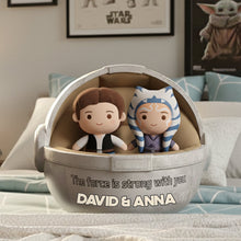 Load image into Gallery viewer, The Force is Strong with You - Personalized Couple Pillow Pillow PopCulturePrints
