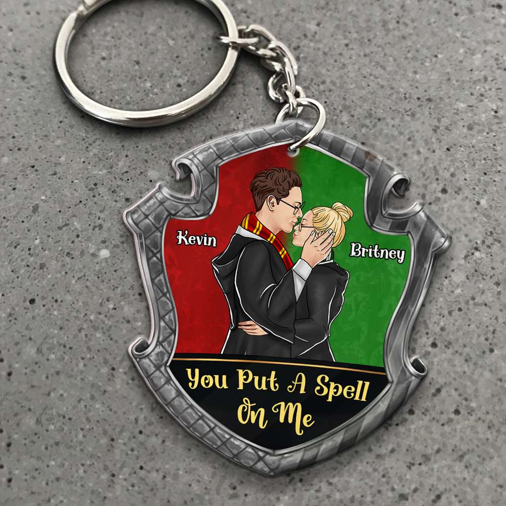 Personalized Harry Potter Couple Keychain - You Put A Spell On Me