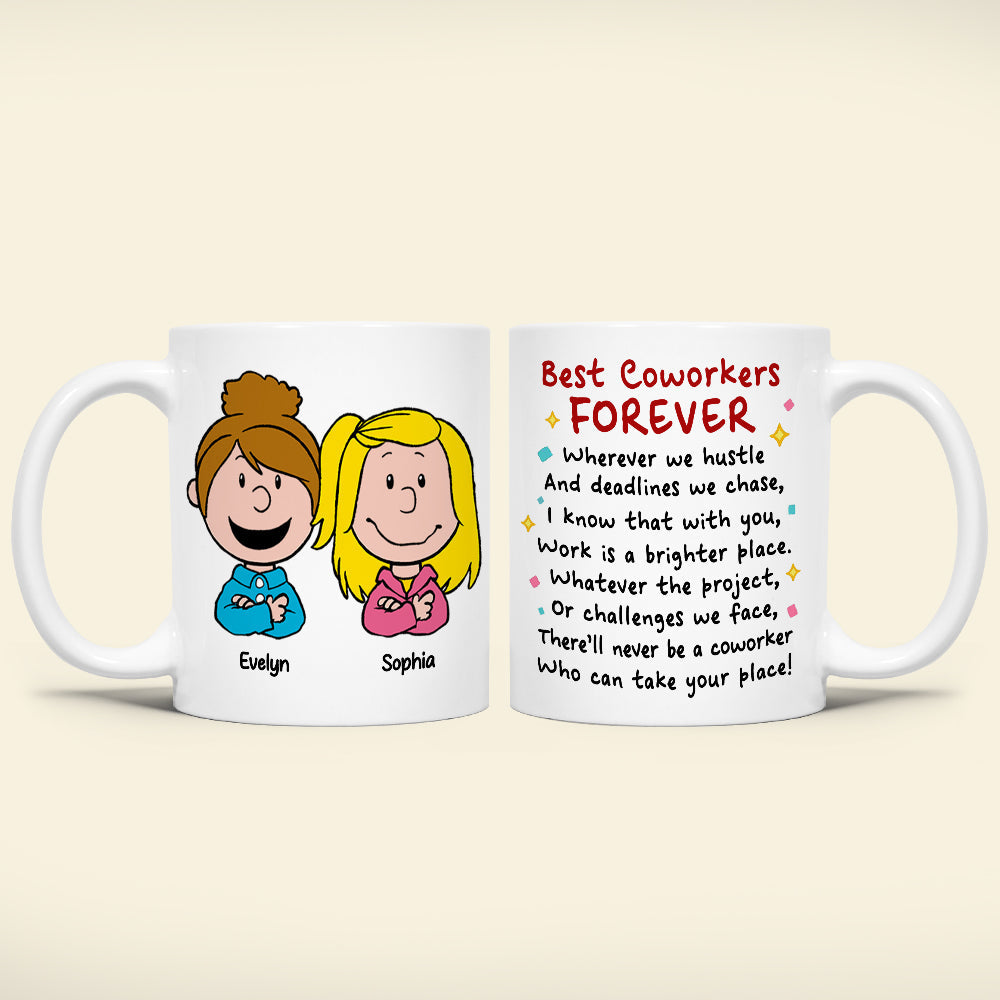 Best Coworkers Forever Personalized Coffee Mug