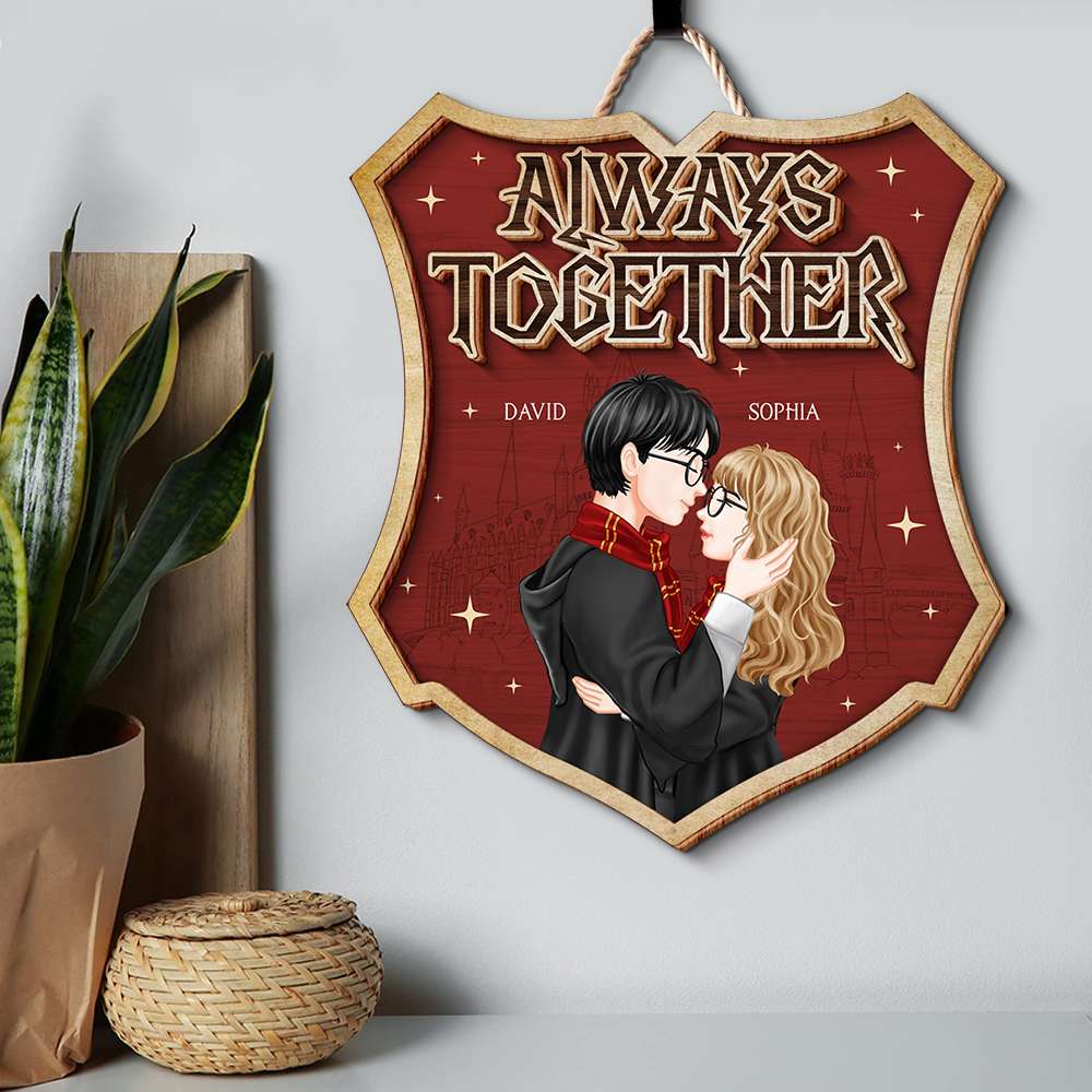 Personalized Love Shield Wall Art - Always Together