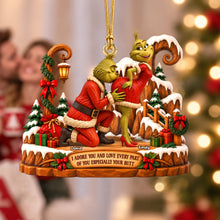 Load image into Gallery viewer, I Adore You and Love Every Part of You - Personalized Furry Naughty Couples Acrylic Ornament Ornament PopCulturePrints
