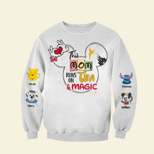 Load image into Gallery viewer, This Mom Runs On Tea &amp; Magic - Personalized 3D Shirt for Mom, Grandma &amp; More AOP Products PopCulturePrints
