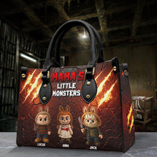 Load image into Gallery viewer, &quot;Embrace Your Inner Monster&quot; - Personalized Leather Bag for Mom and Grandma - Perfect Custom Gift for Horror Lovers Leather Bag PopCulturePrints
