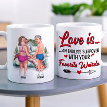 Load image into Gallery viewer, Personalized Couple Mug - Endless Love Sleepover
