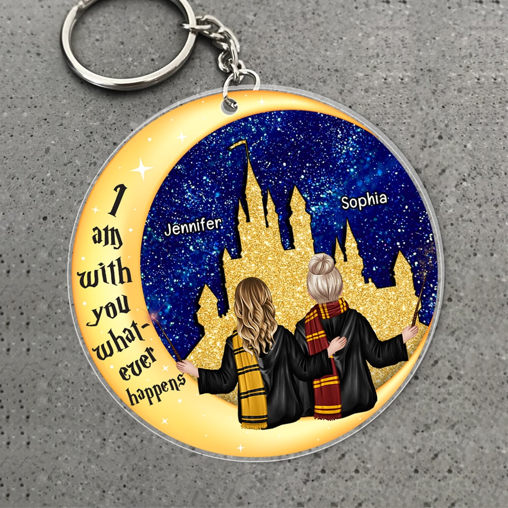 Personalized Friendship Keychain - Magic Castle Theme Keychains PopCulturePrints