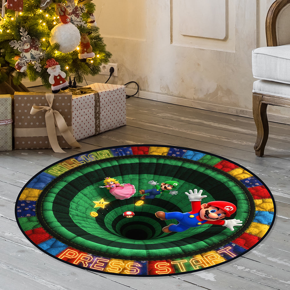 Level Up Your Game Room: Retro Game Mat - Personalized Gift for Gamers Doormat PopCulturePrints