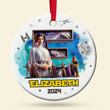 Load image into Gallery viewer, Personalized Movie Lover&#39;s Christmas Ornament - Sci-Fi Theme Ornament PopCulturePrints
