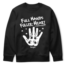 Load image into Gallery viewer, Full Hands, Fuller Heart - Personalized T-Shirt for Family Love T-shirt PopCulturePrints
