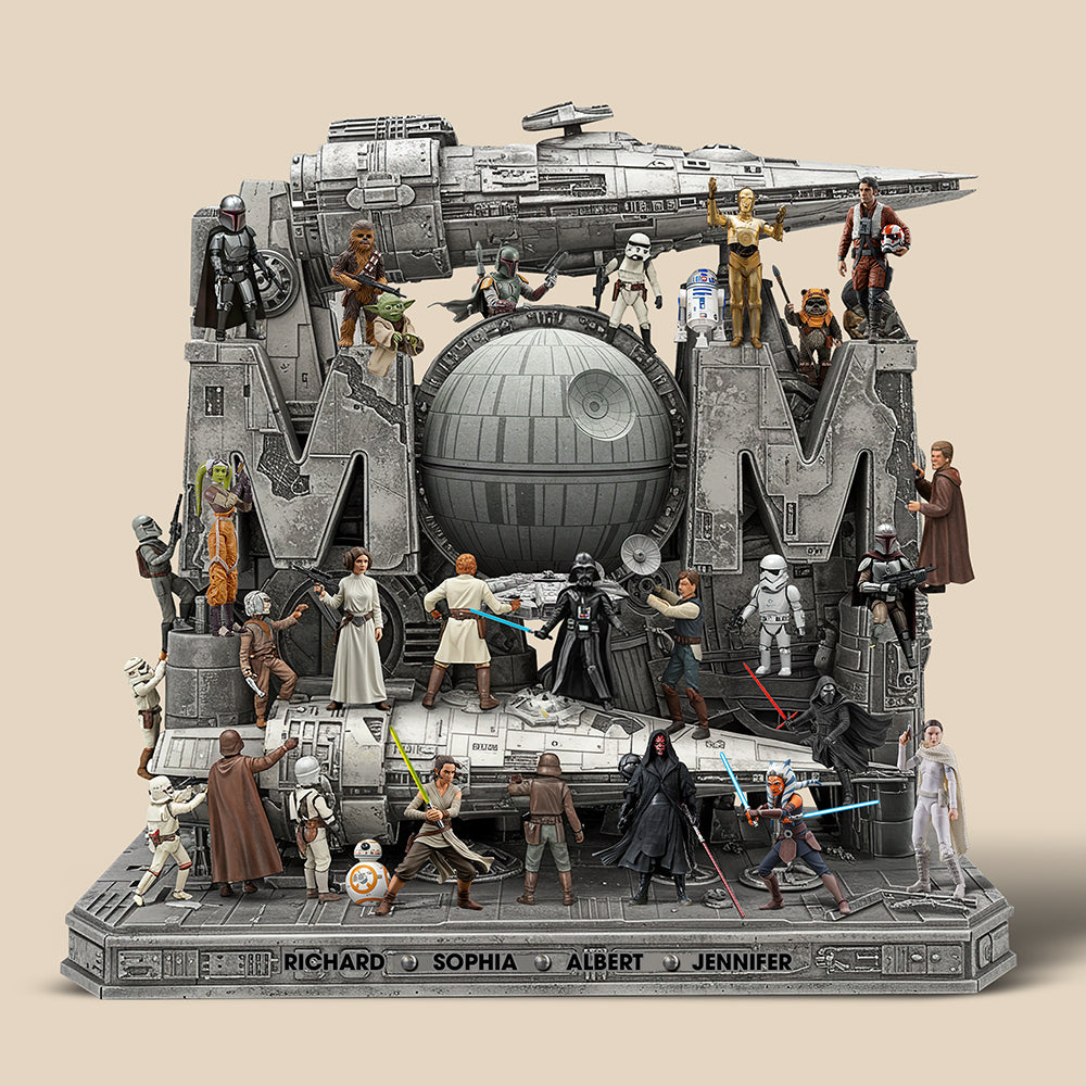 "A Galaxy of Love: A Personalized Journey Through the Stars" - Galaxy Troop Acrylic Plaque - Custom Gift for Mom, Grandma, and More! Shaped Plaques PopCulturePrints