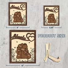 Load image into Gallery viewer, &quot;A Mother&#39;s Love is Forever&quot; - Personalized Nana Mama Bear 2-Layered Wooden Plaque - Gift for Mom and Grandma Wooden Plaque PopCulturePrints

