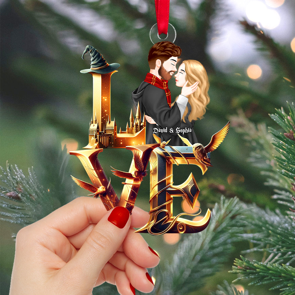 Personalized Magical Couple Christmas Ornament