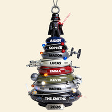 Load image into Gallery viewer, “Celebrate the Galaxy!” Epic Space Tree Acrylic Ornament - Personalized Gift for Star Wars Fans
