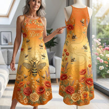 Load image into Gallery viewer, "Bee-lieve in Love" - Cute Little Bee Suspender Maxi Dress - Personalized Gift for Grandma/Mom Dress PopCulturePrints
