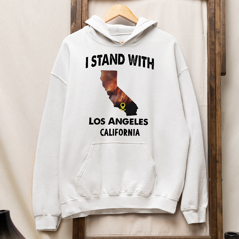 California Strong I Stand With Los Angeles T-Shirt Shirts PopCulturePrints