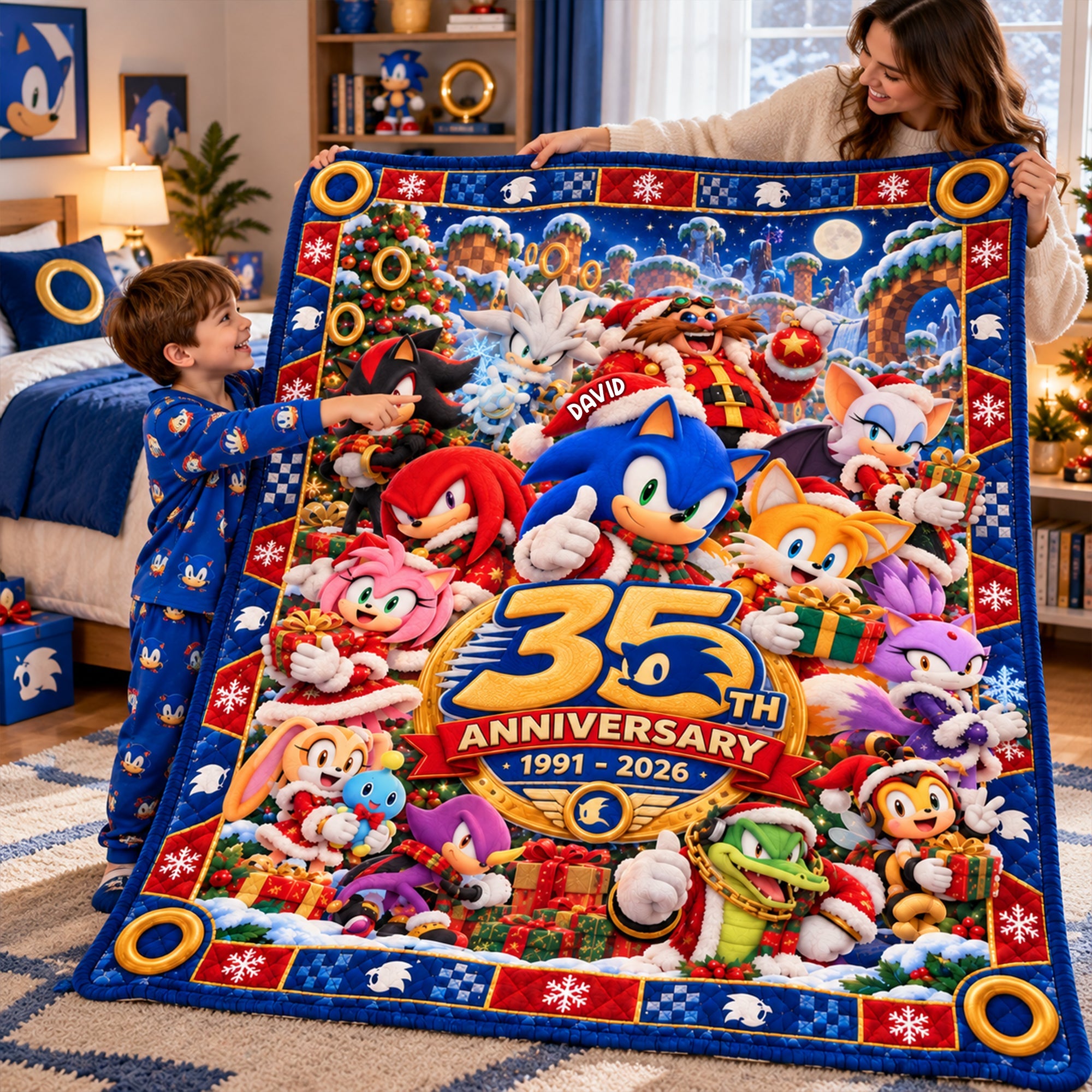 35th Anniversary Blanket - Personalized Gifts 01ttlu081026 Blanket PopCulturePrints