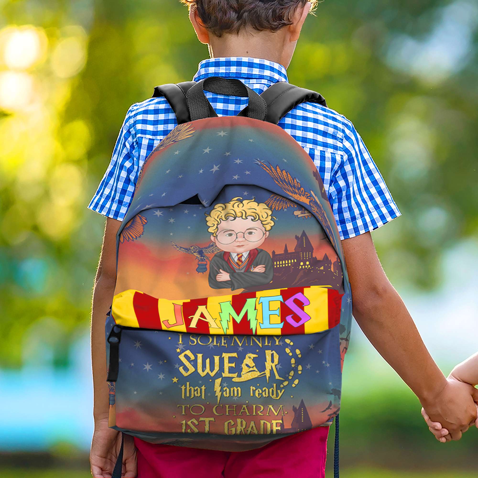 Personalized Harry Potter Themed Backpack for Kids