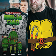 Load image into Gallery viewer, Turtley Awesome Dad Personalized Shirt: Inspired by Iconic Heroes
