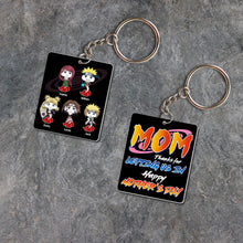 Load image into Gallery viewer, Custom Anime-Inspired Mother&#39;s Day Keychain Keychains PopCulturePrints
