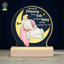 Load image into Gallery viewer, Personalized Baby Elephant Night Light - Custom Name LED Lamp Led Night Light PopCulturePrints
