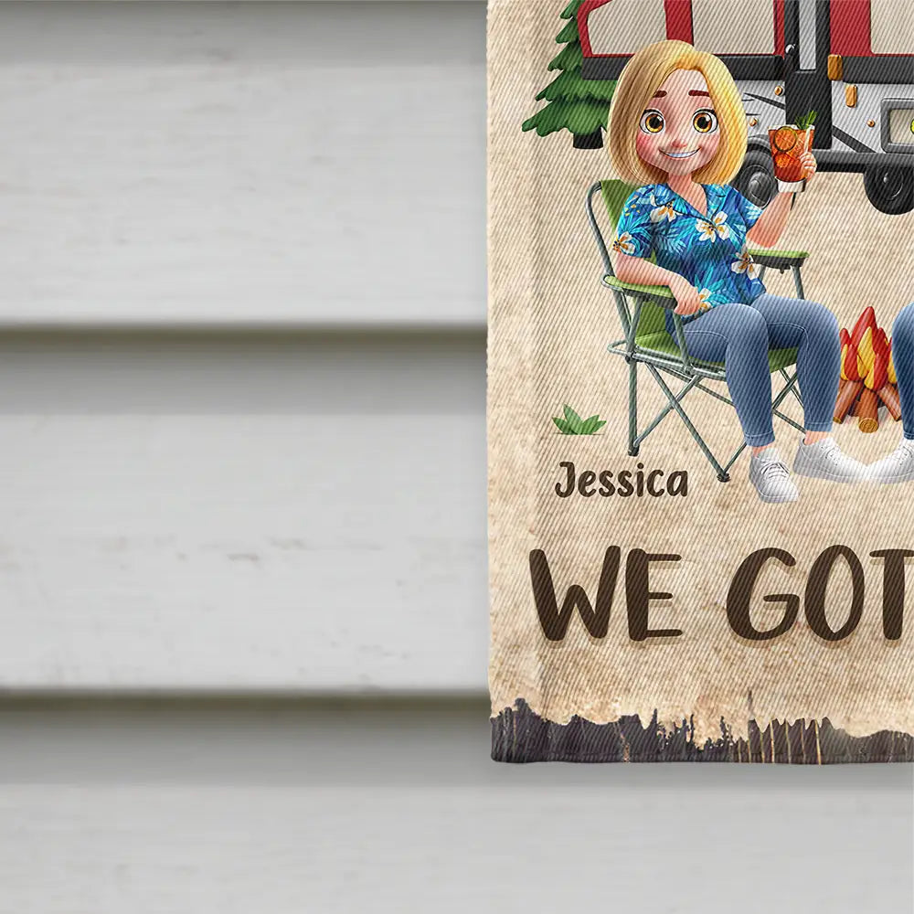 Making Memories One Campsite At A Time - Personalized Camping Flag Flag PopCulturePrints