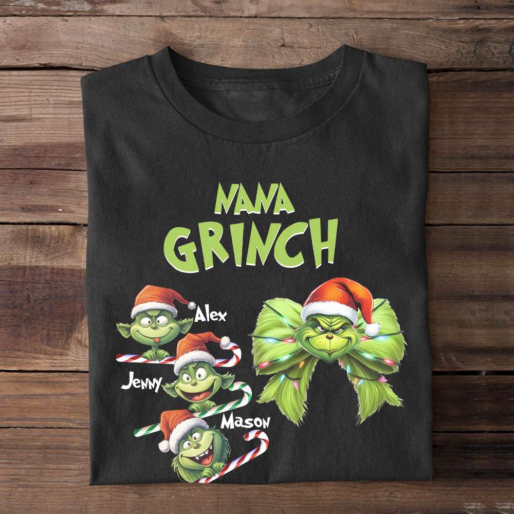 Personalized Nana Grinch Christmas Shirt