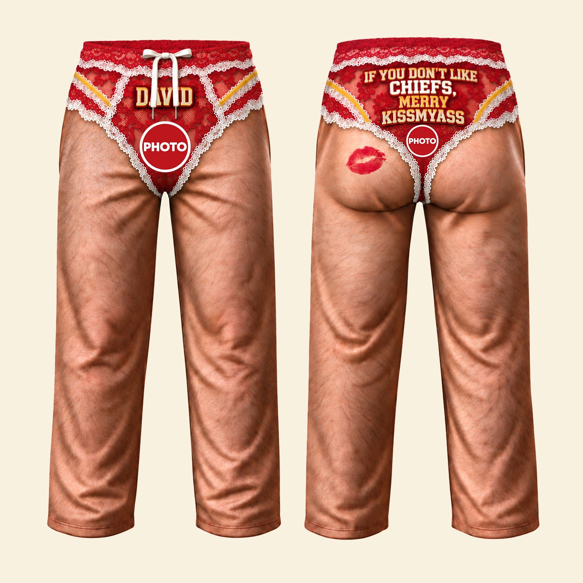 Hilarious Lacy Briefs Pajama Pants - Personalized Christmas Gifts For Sport Lovers 02ohti081026 Pajama Pant PopCulturePrints