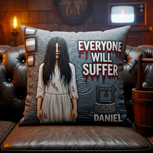 Load image into Gallery viewer, Never Sleep Again - Personalized Halloween Villain Square Pillow for Fans Pillow PopCulturePrints
