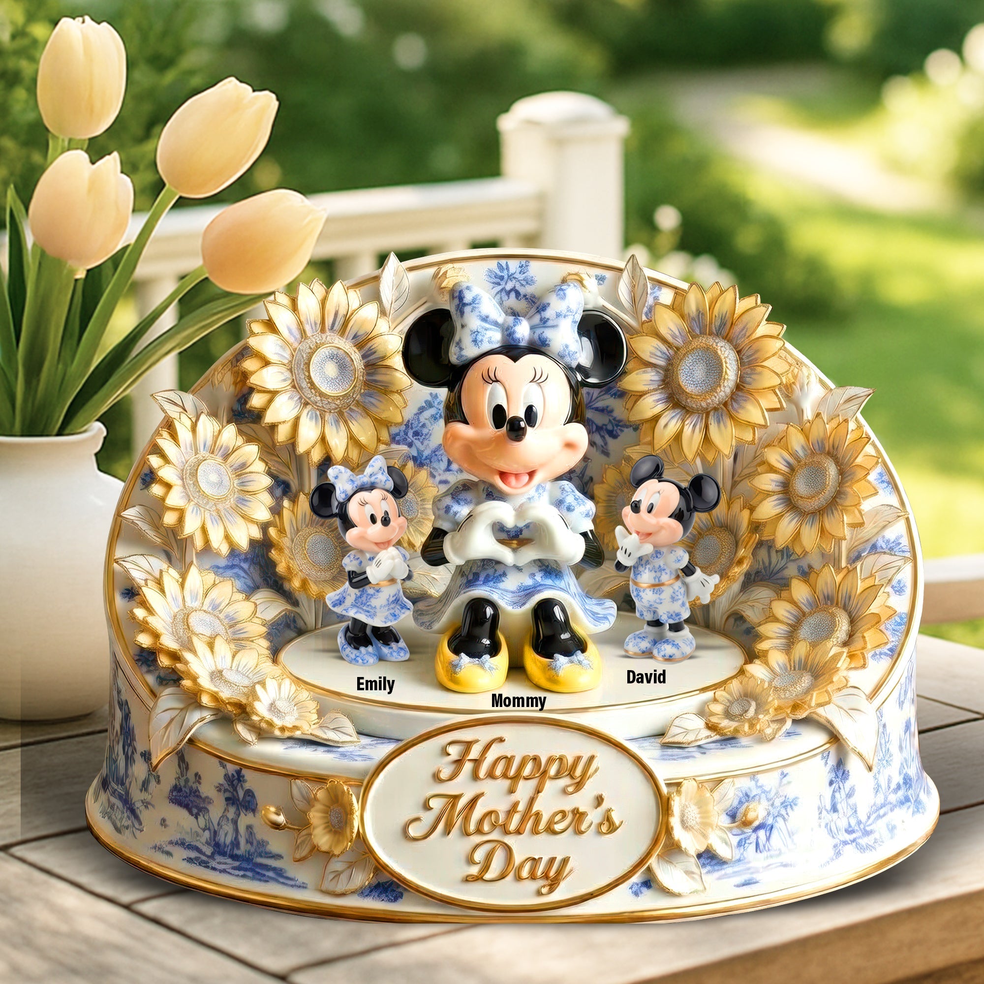 "Celebrate Love with Our Unique Design - Personalized Acrylic Plaque - Gift for Mom, Grandma, and More!" Shaped Plaques PopCulturePrints