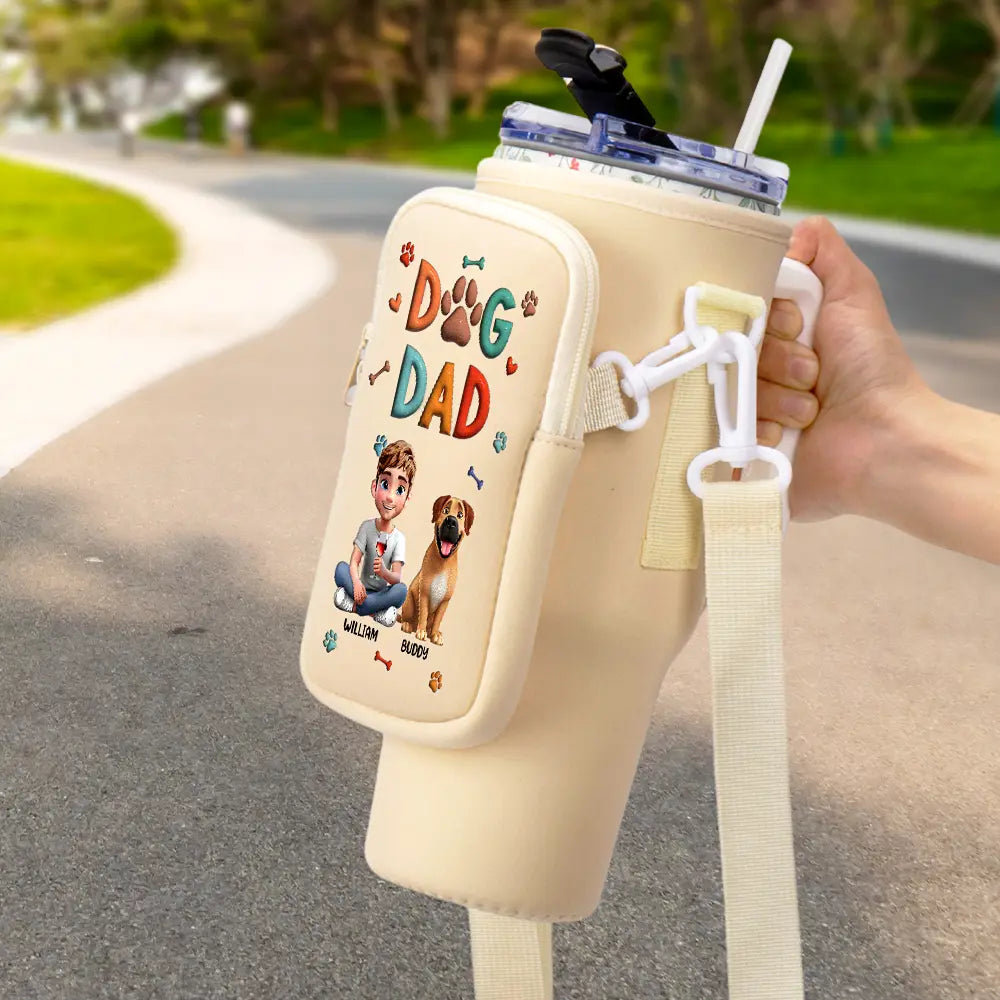 Dog Mom - Personalized Bottle Carrier Bag | Perfect Gift for Dog Lovers Bottle Carrier Bag PopCulturePrints