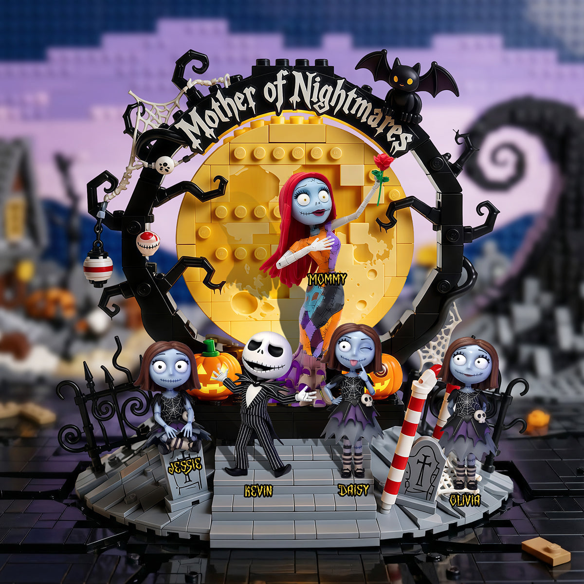 “Every Mom Is A Little Spooky!” - Spooky Mom And Kids Acrylic Plaque - Personalized Gift For Moms, Grandmas, and Kids Shaped Plaques PopCulturePrints