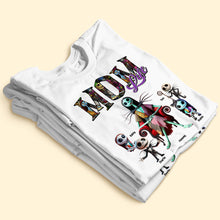 Load image into Gallery viewer, “Mom Life” - A Personalized Custom Shirt - Perfect Gift for Mom, Grandma, and All Moms Shirts PopCulturePrints
