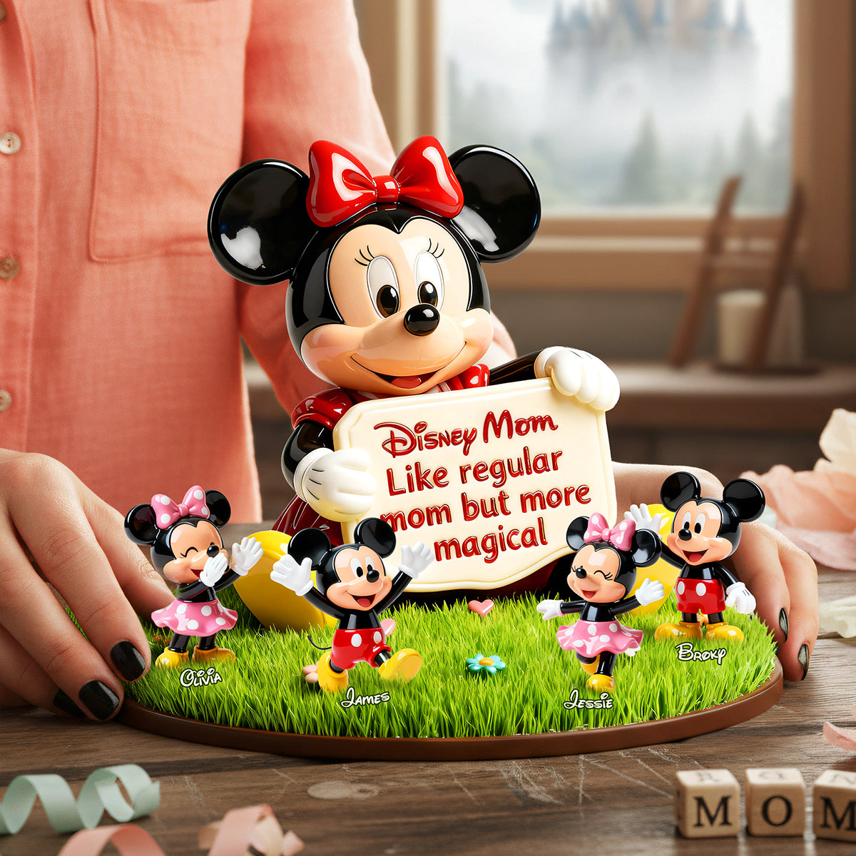 Disney Mom: Like Regular Mom But More Magical - Personalized Acrylic Plaque for Mother's Day, Grandma and More Shaped Plaques PopCulturePrints