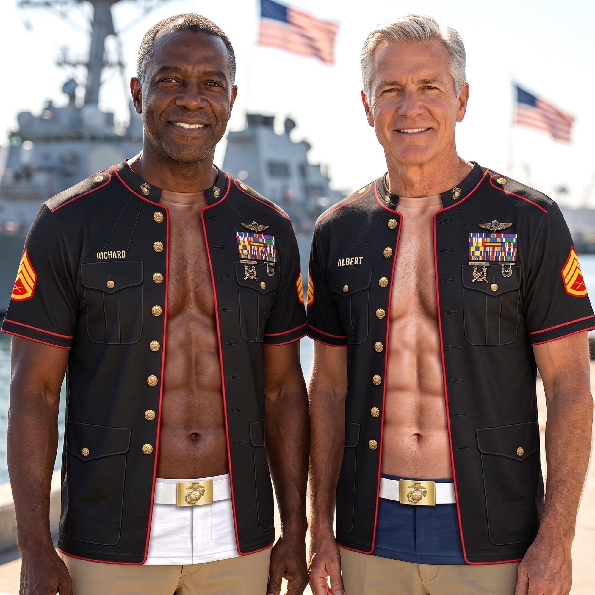 Celebrate Your Service With Humor! Hilarious Vacation Military Uniform 3D Shirt - Personalized Gifts for Veterans