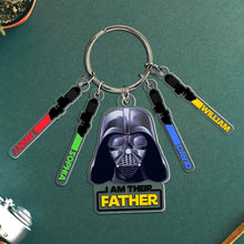 Load image into Gallery viewer, Personalized Father&#39;s Day Light Sword Keychain Keychains PopCulturePrints
