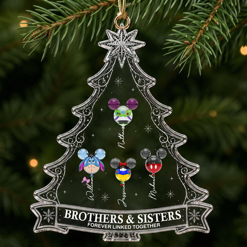 Our Family Bond Christmas Ornament - Personalized Gift for Siblings Ornament PopCulturePrints