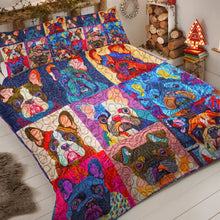 Load image into Gallery viewer, French Bulldog Christmas Quilt Bed Set - Perfect Gift for Dog Lovers Blanket PopCulturePrints

