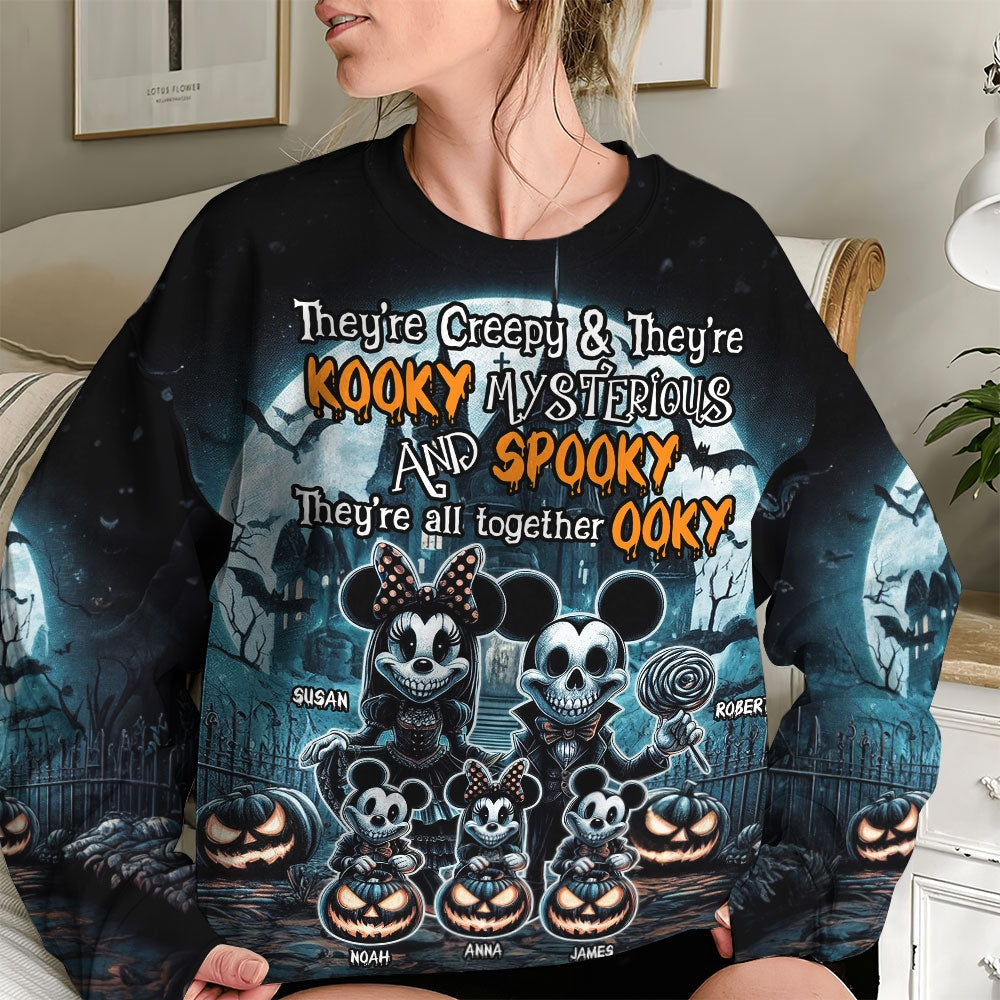 Personalized Spooky Family Halloween Sweatshirt