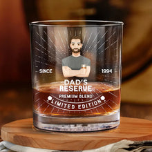 Load image into Gallery viewer, “Celebrate Memories with Every Sip” - Personalized Whiskey Glass - A Perfect Gift for Dads, Fathers, and Whiskey Lovers Whiskey Glass PopCulturePrints
