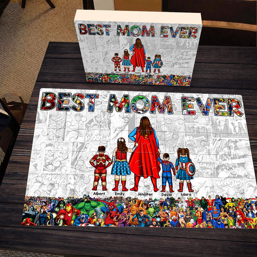 Best Mom Ever - Personalized Jigsaw Puzzle for Loved Ones Jigsaw Puzzles PopCulturePrints