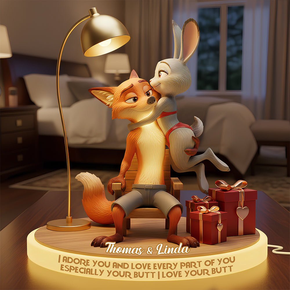 Wild Love Light Box - Personalized Gift for Couples Light Box PopCulturePrints
