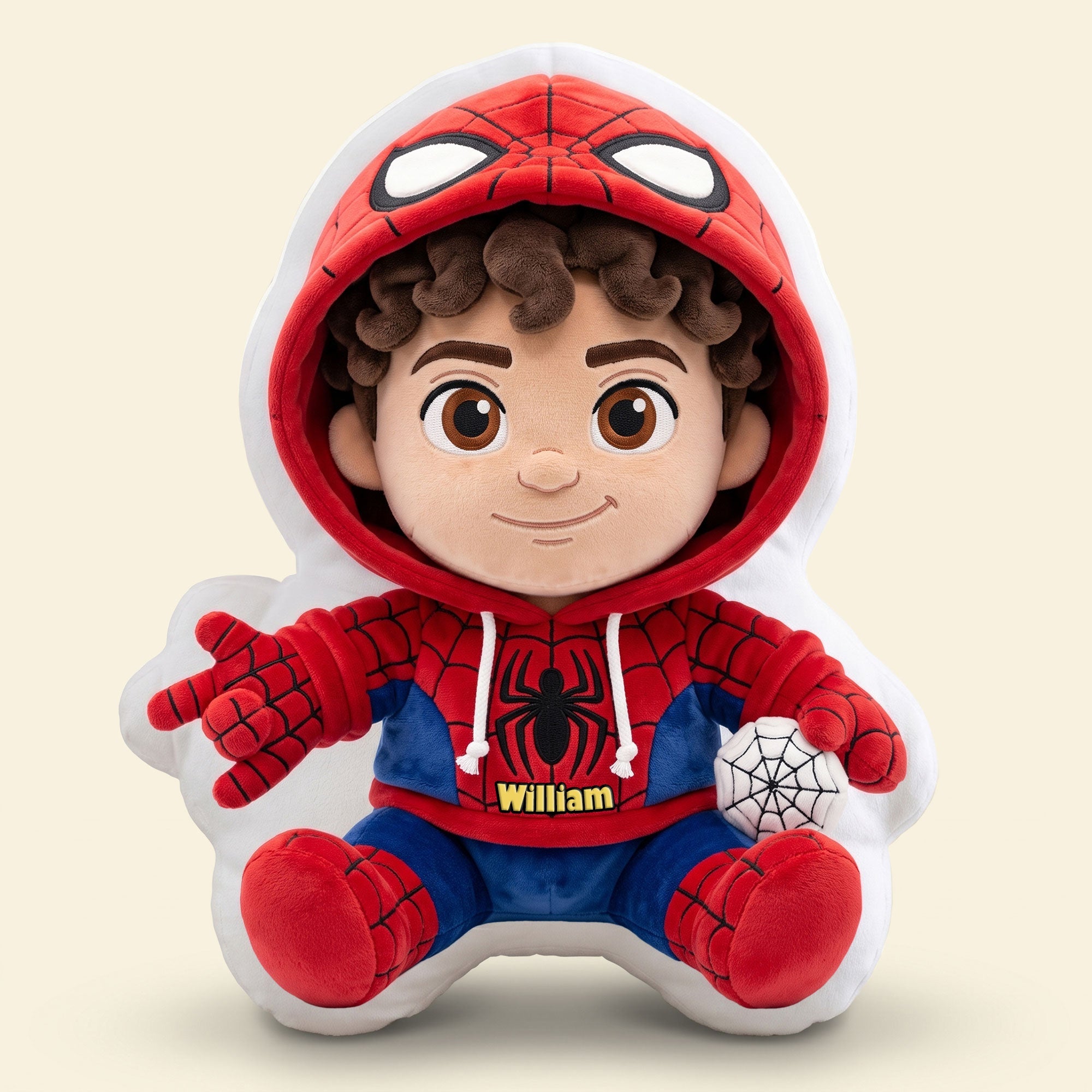 "Unleash the Hero Within!" - Warrior Shaped Pillow - Personalized Custom Photo Gift for Kids, Friends, and Superhero Lovers