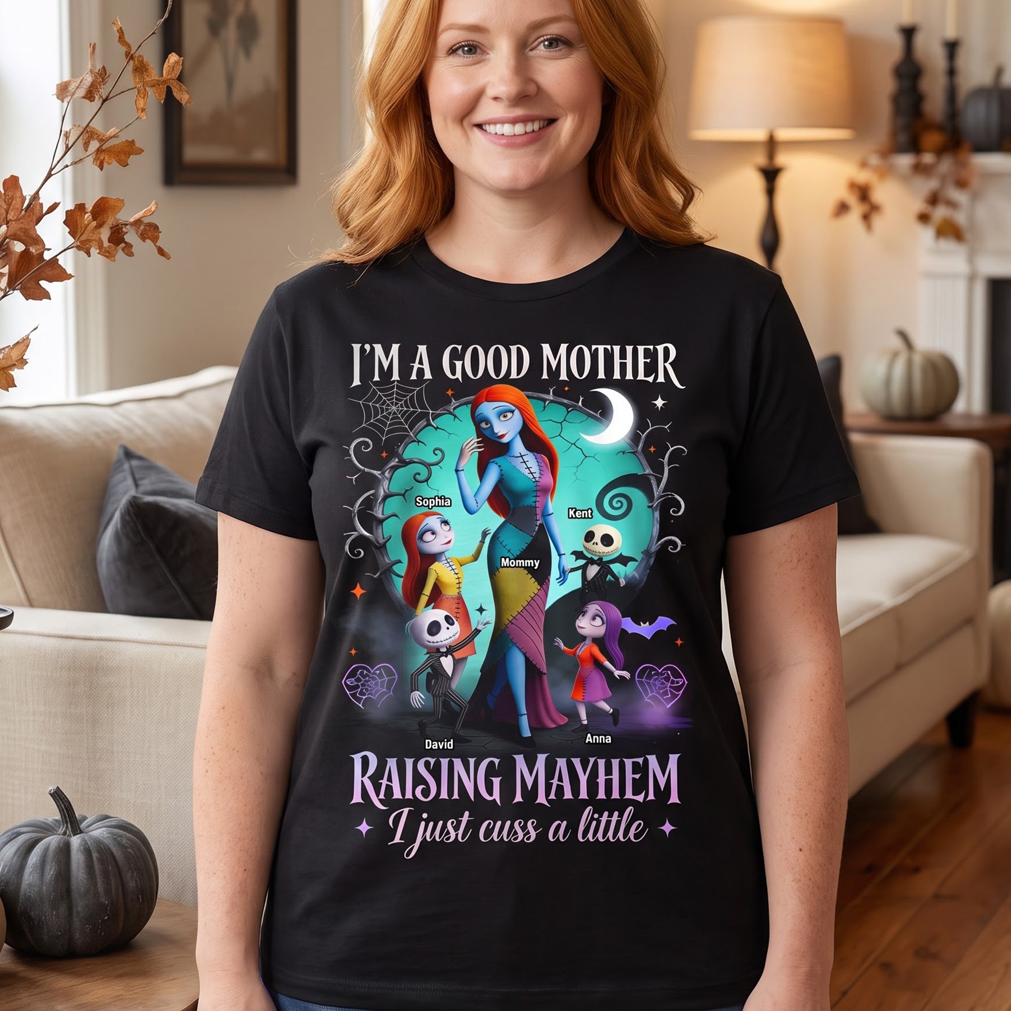 I'm a Good Mother, Raising Mayhem - Personalized 2D Shirt for Moms, Unique Halloween Gifts