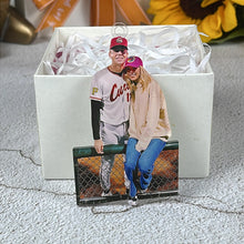 Load image into Gallery viewer, Personalized American Football Couple Keychain
