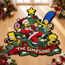 Load image into Gallery viewer, Bring Holiday Cheer Home - Cheerful Cartoon Family Doormat - Personalized Christmas Gift for Everyone Doormat PopCulturePrints
