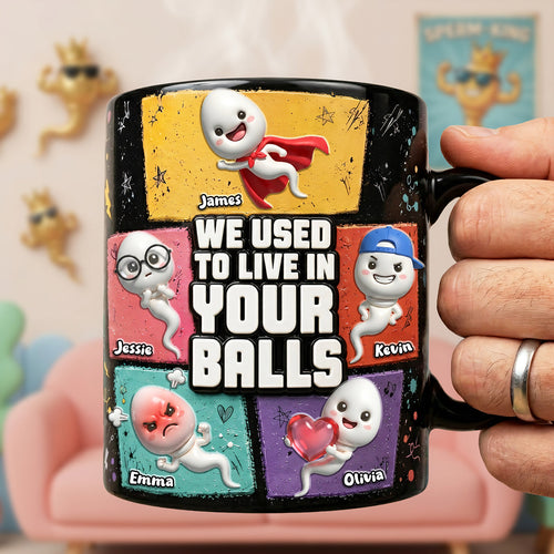 Funny Sperm Mug - Personalized Gift for Dads and Grandpas Coffee Mug PopCulturePrints