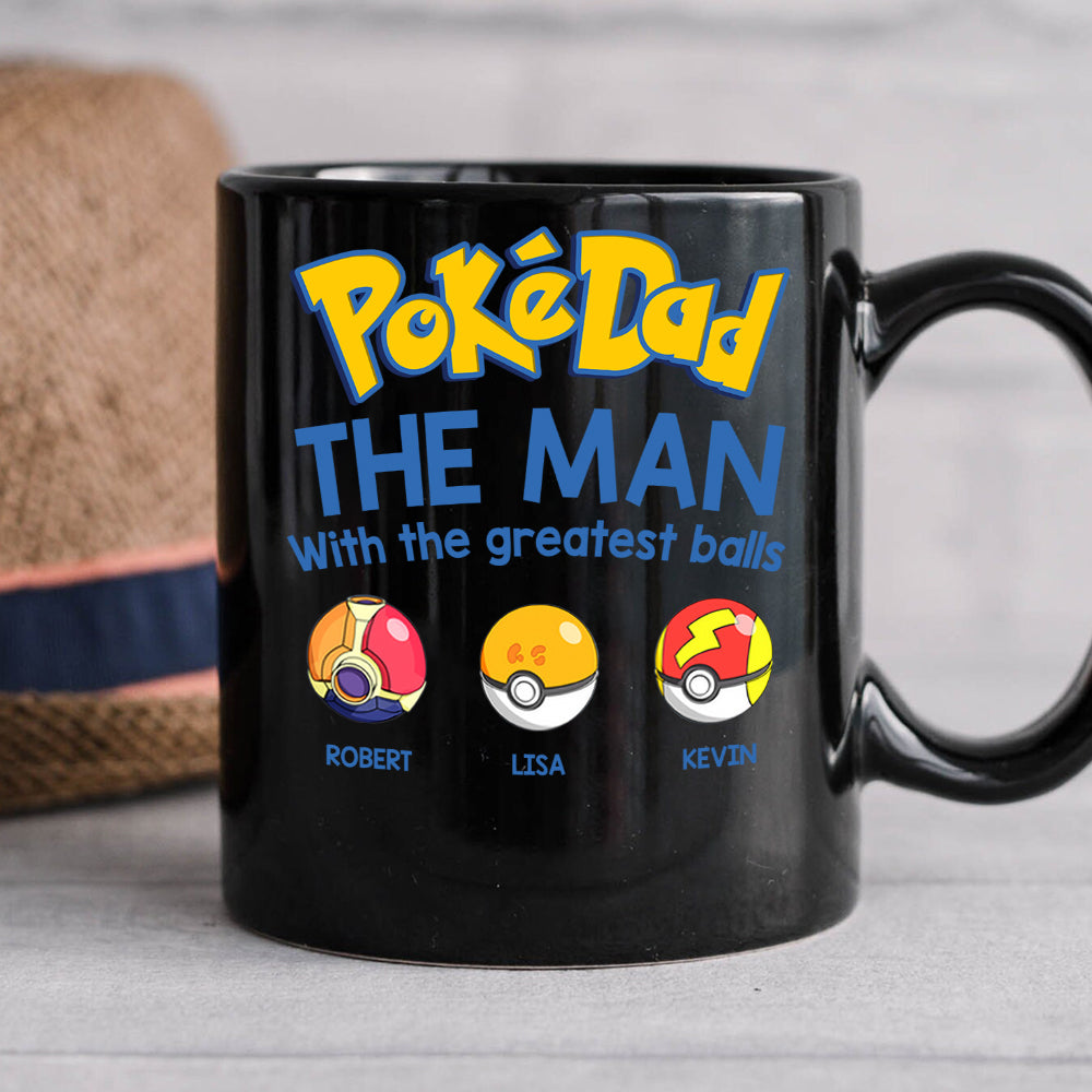 PokéDad Personalized Mug - Greatest Balls Edition Coffee Mug PopCulturePrints