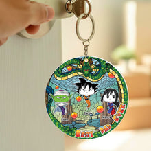 Load image into Gallery viewer, Personalized Dragon Culture Dad Keychain for Father&#39;s Day Keychains PopCulturePrints
