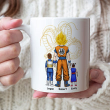 Load image into Gallery viewer, Personalized Dragon Dad Mug - Custom Anime-inspired Gift Coffee Mug PopCulturePrints
