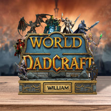 Load image into Gallery viewer, &quot;Level Up Your Dad&#39;s Game!&quot; - Personalized Acrylic Plaque - Gift for Game Loving Dad, Grandpa, or Gaming Enthusiast Shaped Plaques PopCulturePrints
