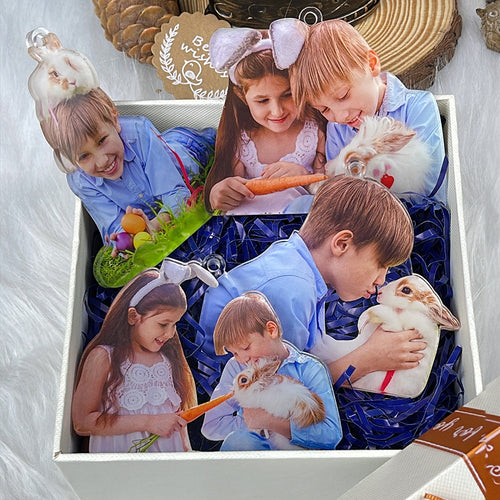 Personalized Rabbit Lover Photo Ornament Ornament PopCulturePrints